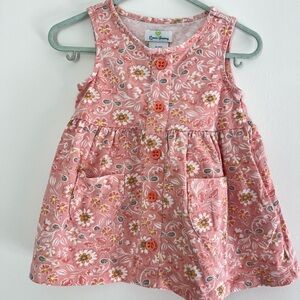 Vintage Floral Pink Dress